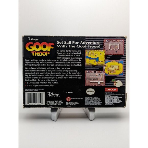 Disney's Goof Troop (Super Nintendo SNES, 1993) w/ Game & Box ~ Tested & Works - Picture 2 of 12